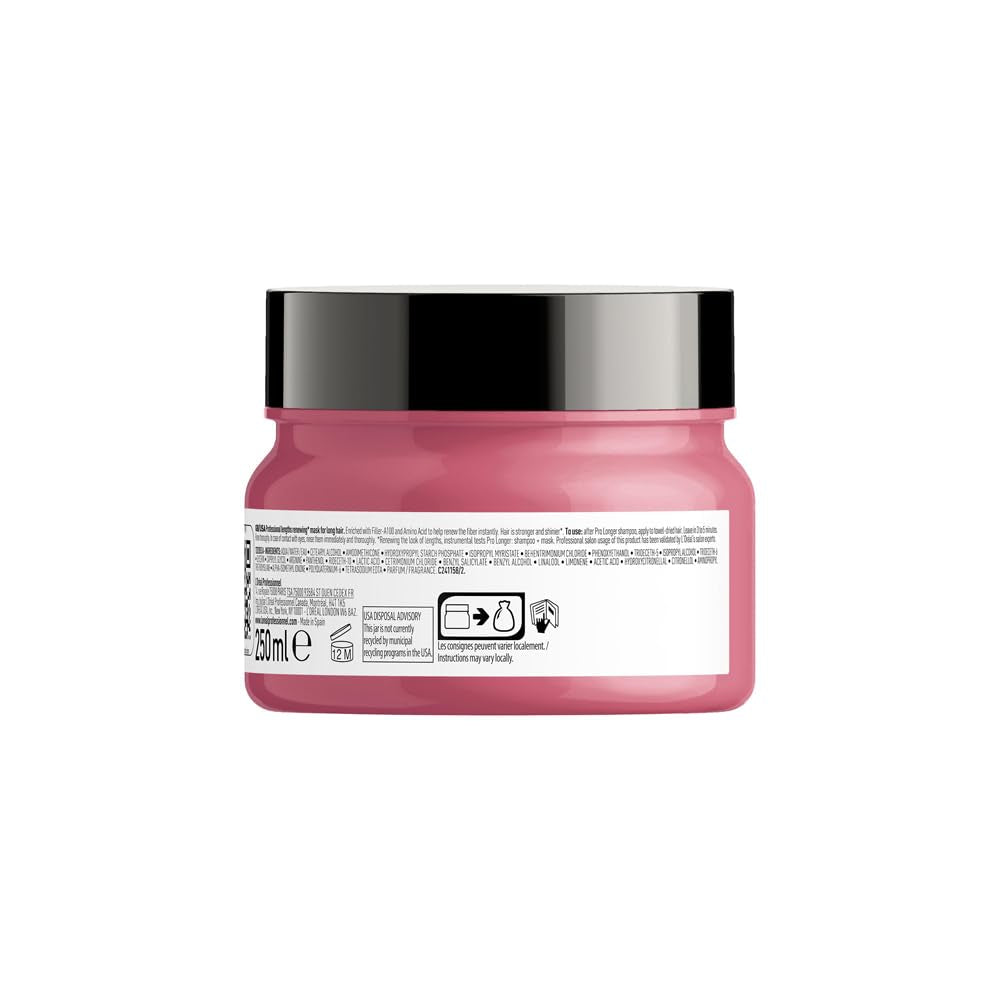 L'Oréal Professionnel Mască de întărire a părului pentru păr lung și subțire, cu Filler A-100 și aminoacizi, Series Expert, Pro Longer Mask Masca de par Naty Shop