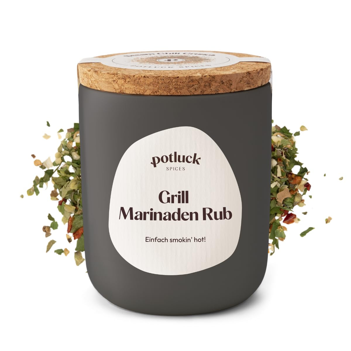 Potluck | Gewürzburger | Würzmischung im Keramiktopf | 100g | Vegan, glutenfrei und mit natürlichen Zutaten