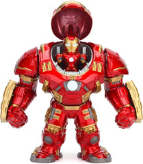 Jada Toys Marvel-Figur Hulkbuster & Ironman, offener und geschlossener Helm, Sammelfiguren, Set, Druckguss, Rot, Größe: 6 Zoll Hulkbuster & 2 Zoll Ironman Actionfiguren Naty Shop