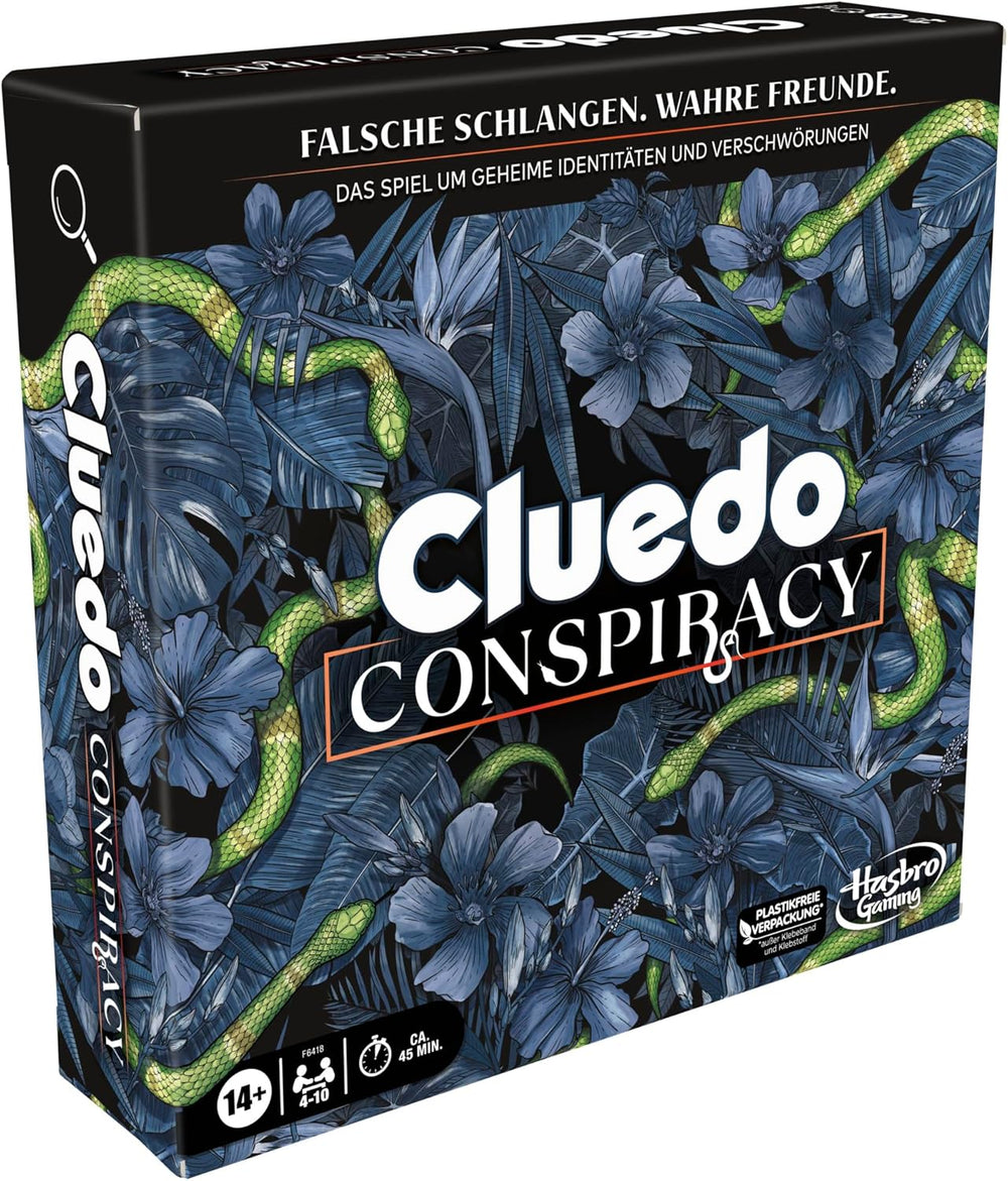 Cluedo Conspiracy Brettspiel von Hasbro Gaming für Erwachsene und Jugendliche, deutsche Version des Mystery-Spiels, für 4-10 Spieler ab 14 Jahren