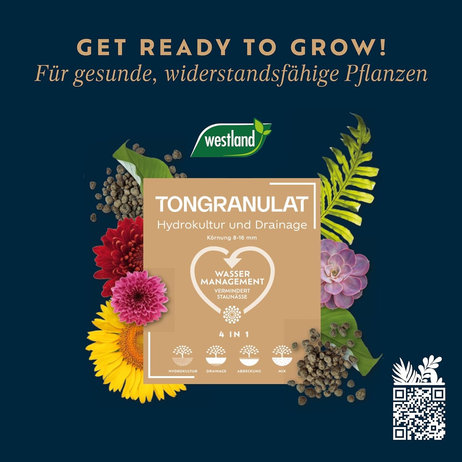 Westland Tongranulat, 5 l – Granulat für Pflanzen, ideal für Hydrokulturen, Drainagesubstrat ohne chemische Zusätze, für den Innen- und Außenbereich