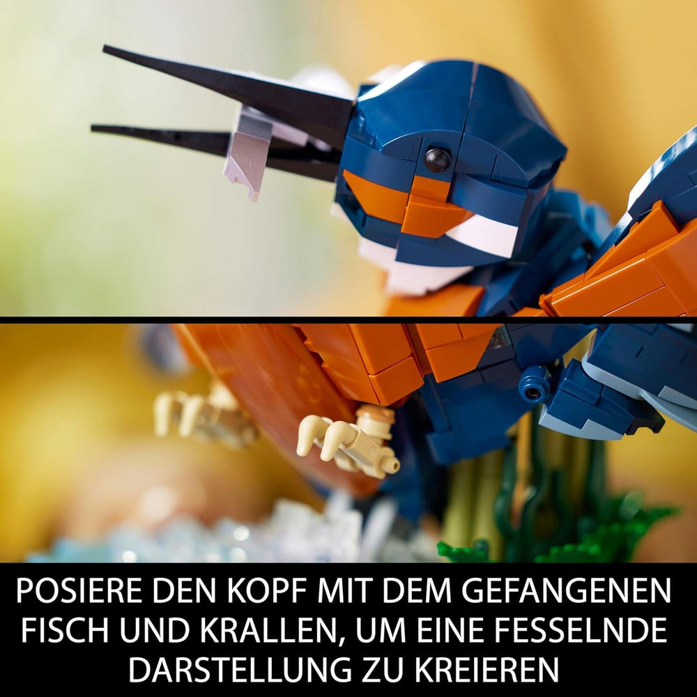 LEGO Icons Eisvogel-Modellbauset für Erwachsene, Vogelfigur für Wohnzimmer oder Büro, Heim- und Bürodekoration, Geschenk für Vogelliebhaber und Ornithologen, Frauen und Männer 10331 Bausets Besuchen Sie den LEGO-Store