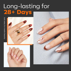 Modelones Tips Unghii 216 Piese - Set Tips Unghii Acoperire Completă, Set Tips Gel Moale, Tips Unghii Rășină PMMA Pre-Lustruire, Unghii Artificiale pentru Lipire pe Nail Art DIY, Migdale Scurte XS