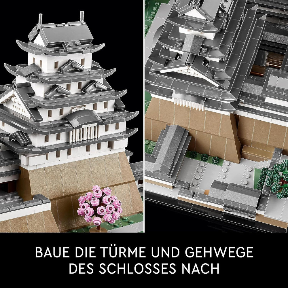 LEGO Architecture Himeji Castle, Modellbausatz für Erwachsene, Wahrzeichen-Sammlung, kreatives Garten- und japanisches Kultur-Fan-Set mit Kirschblütenbaum, Geschenk für Sie und Ihn 21060 Bausets Besuchen Sie den LEGO-Store