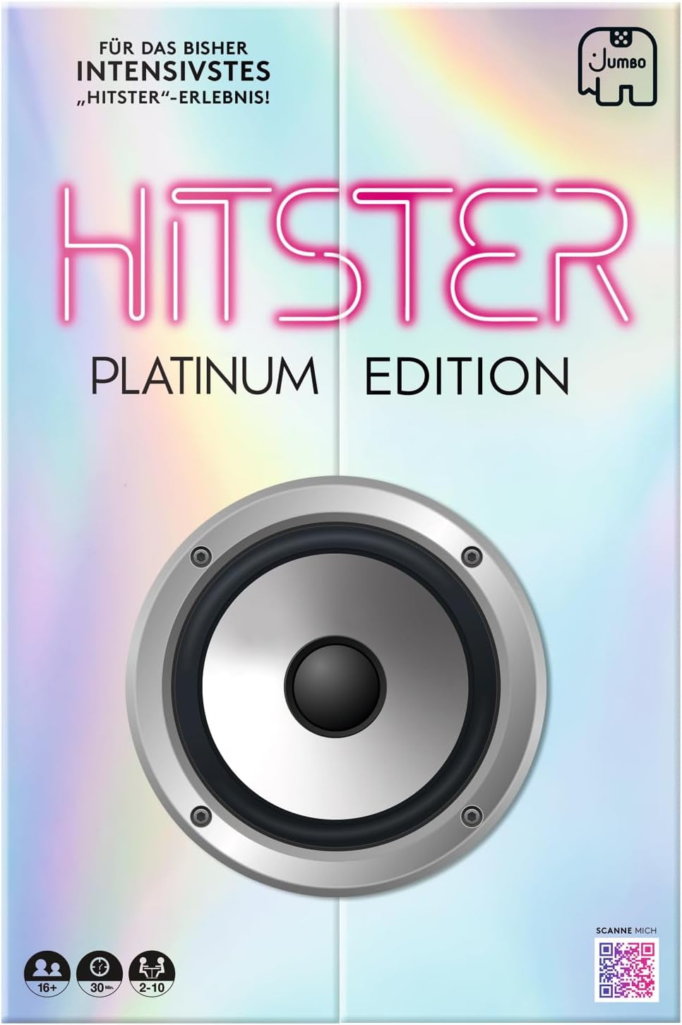 Hitster Platinum Edition – Partymusikspiel mit 500 Songs aus Pop, Rock, Hip-Hop, Dance und mehr, inklusive Lautsprecher