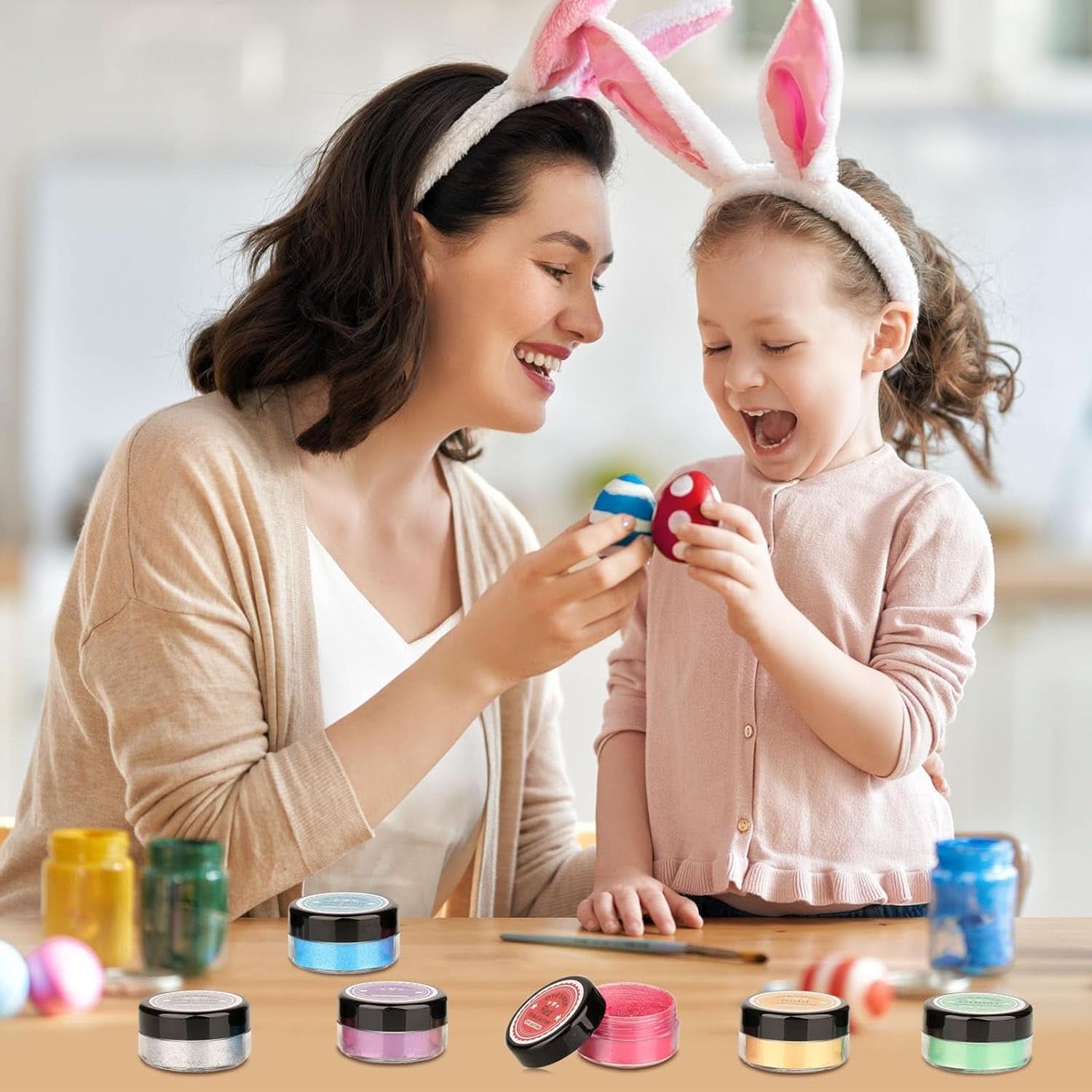 Essbarer Glitzer, Set mit 4 oder 6 Farbtönen, 4 Gramm pro Produkt Glitter Naty Shop