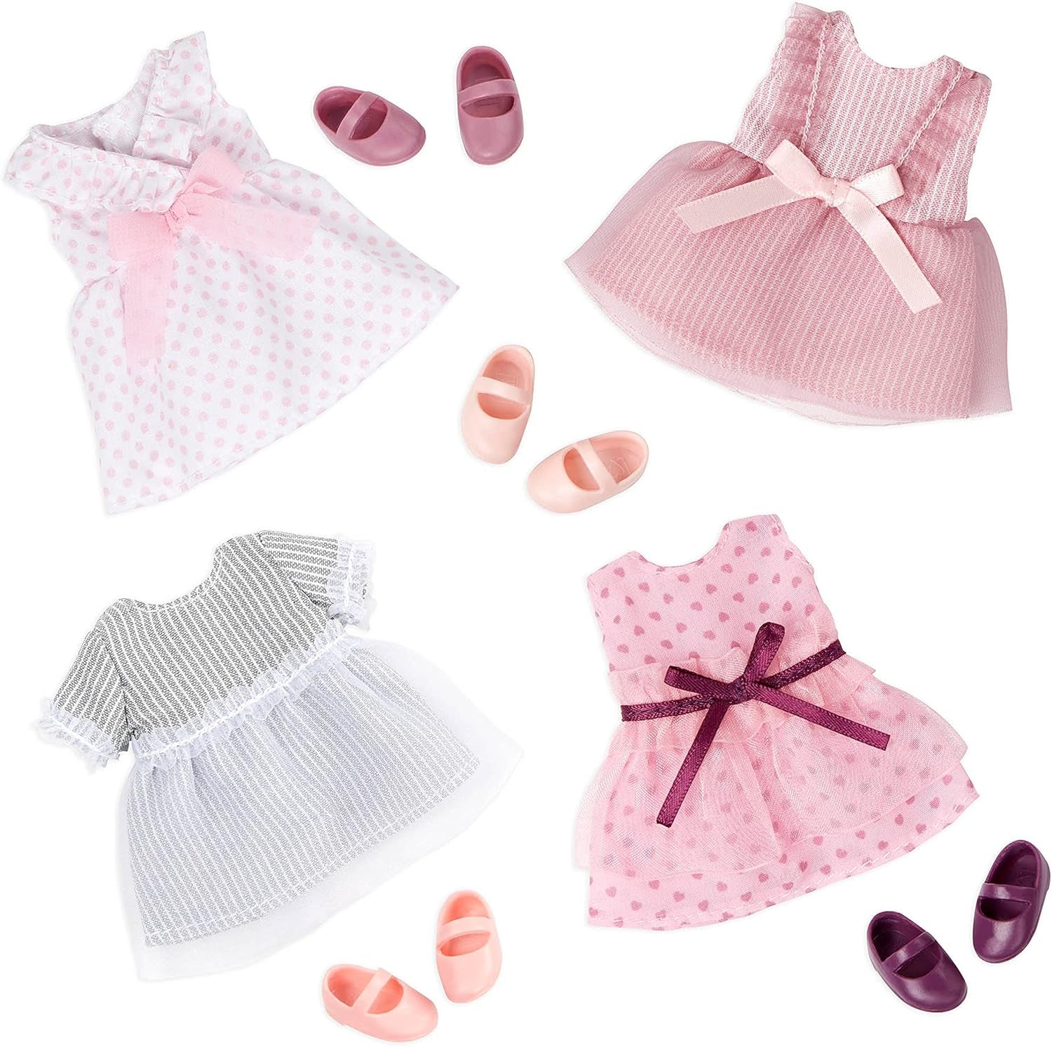 Lori - Mode-Freunde: Nina, Amaya, Chen & Flora - 4 Mini-Puppen - 15 cm Modepuppen - Kleider & Schuhe - Spielzeug für Kinder - 3 Jahre +