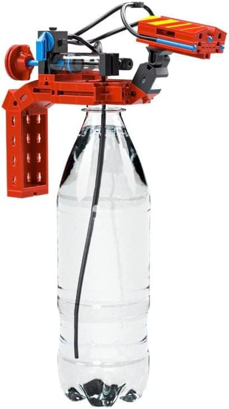 fischertechnik 564069 Advanced Firefighter – Bausatz für Kinder ab 7 Jahre, Experimentierbaukasten mit Feuerwehrauto & Spritzfunktion, fördert technisches Verständnis, Schwarz, Mittel