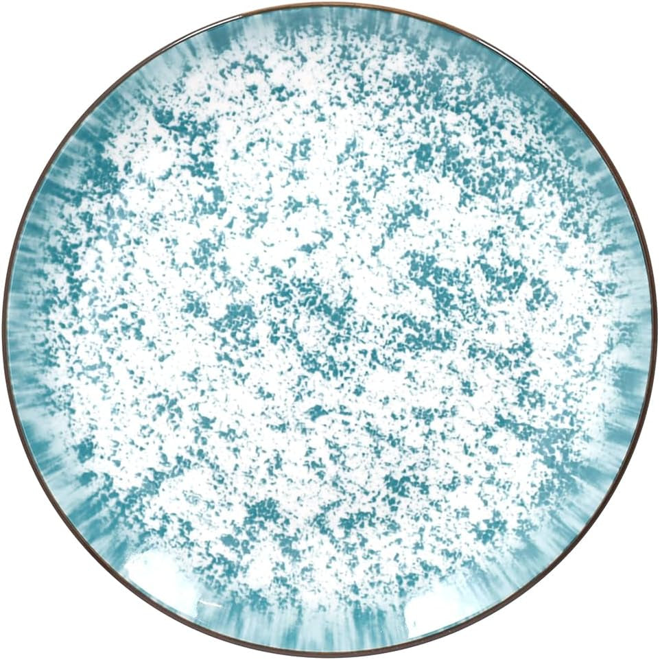 Kalos, set de veselă pentru 6 persoane, 18 piese, porțelan, albastru deschis