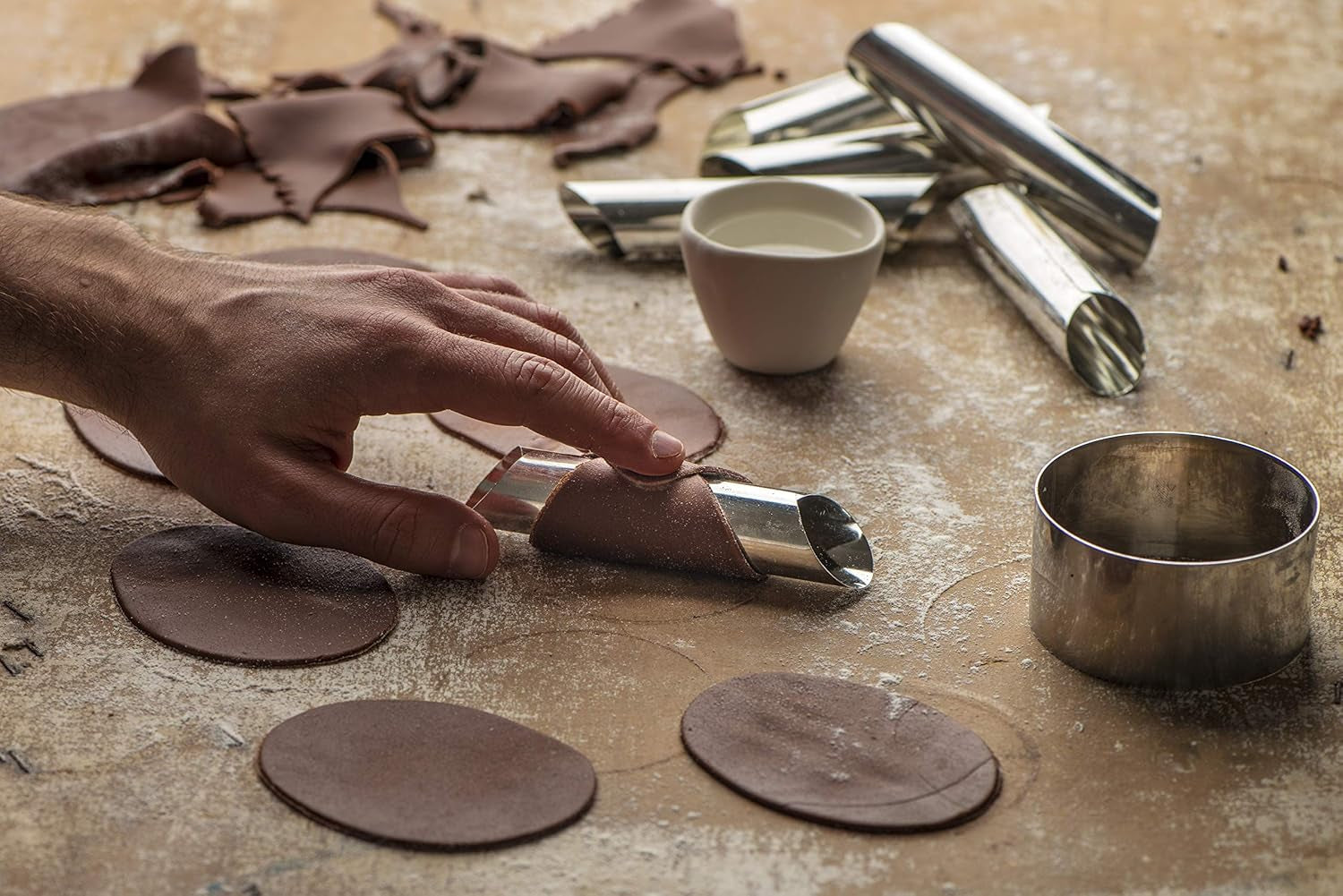 0060212 Cannoli Siciliani Metal 12x2 cm Pachet de 6