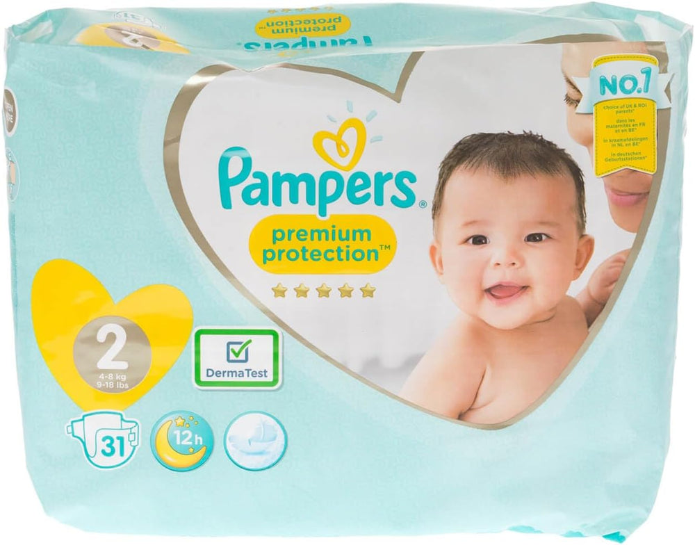 Pampers New Baby Größe 1 Neugeborene 2-5 kg ​​Transportpackung, 4er Pack (4 x 23 Stück)