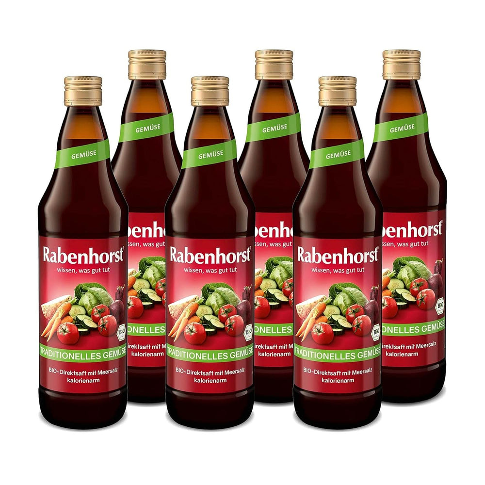 RABENHORST (6 X 700ml) – Hochwertiger Gemüsesaft aus verschiedenen Gemüsesorten. Alkoholfreie Getränke von Naty Shop