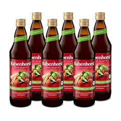 RABENHORST (6 X 700ml) – Hochwertiger Gemüsesaft aus verschiedenen Gemüsesorten. Alkoholfreie Getränke von Naty Shop