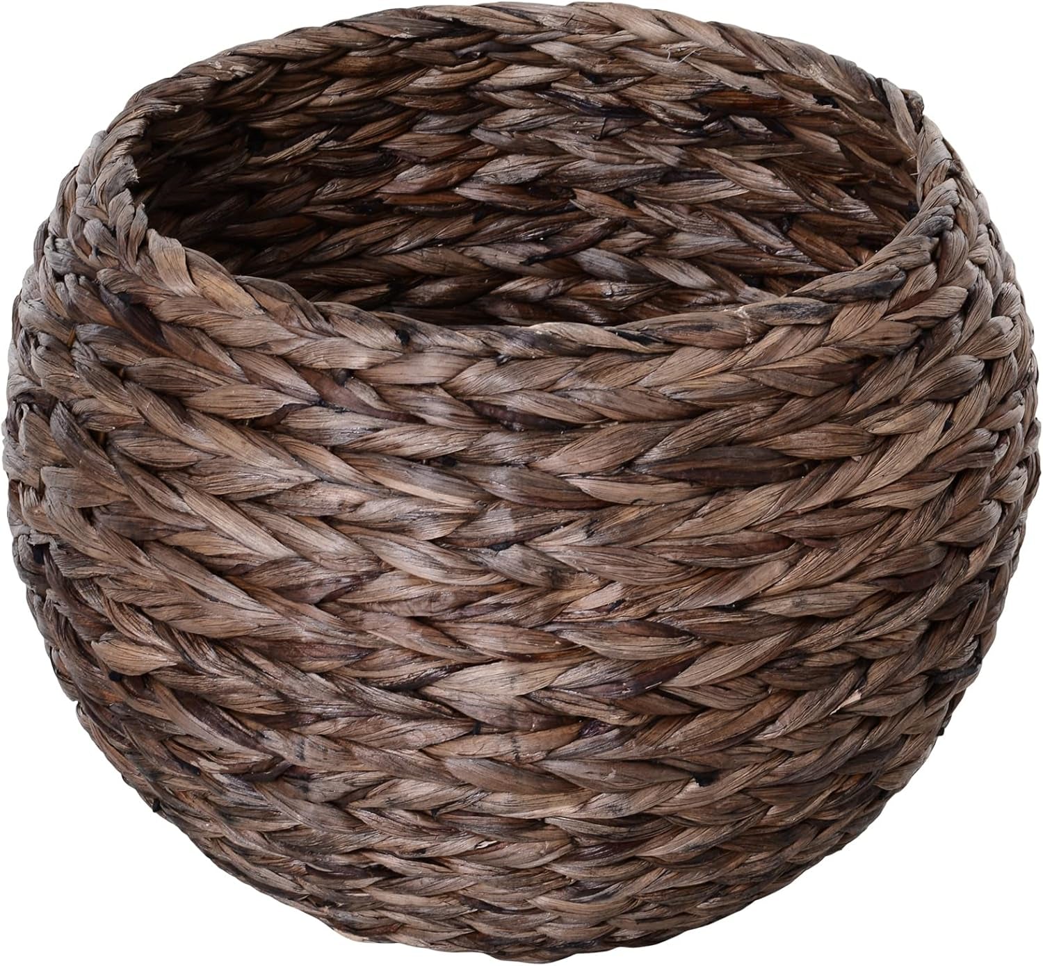 PawHut Rattan Katzenkorb Katzenhöhle Katzenhütte Katzenbett mit Kissen Haustierbett Wasserhyazinthe Kaffee 50 x 42 x 60 cm