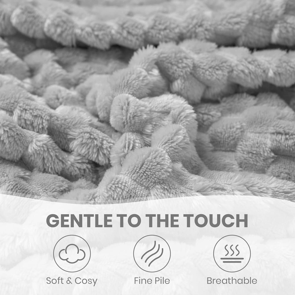 Good Nite Kuscheldecke, flauschige Decke, 150 x 200 cm, weiche Mikrofaser-Tagesdecke, Sofadecke, Kuscheldecke, warme Fleecedecke für Sofa und Bett, Schlafzimmer, Büro, Grau, Good Nite Betten und Decken