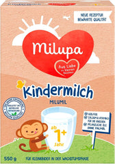Milupa Milch für Kinder Milumil 1 plus – ab 1 Jahr – für Kleinkinder in der Wachstumsphase – begleitet die natürliche Entwicklung – 5 x 550 g Pulver Mutter und Kind Naty Shop