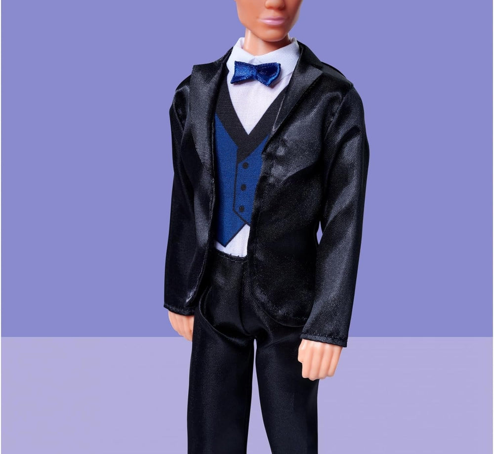 Simba 105733629 – Steffi Love Kevin Charmante Spielpuppe trägt einen stilvollen Anzug mit Fliege und Weste, 30 cm, ab 3 Jahren, blaue Naty Shop-Puppen