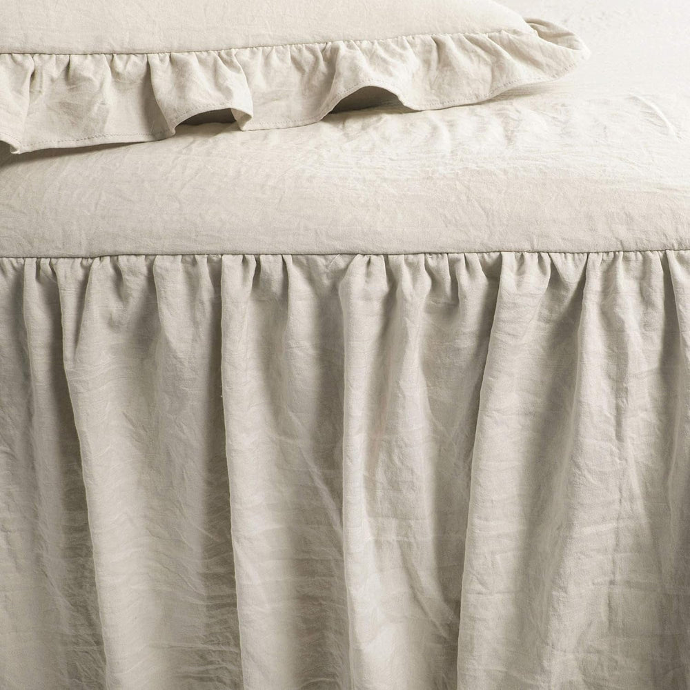 Lush Decor Rüschenrock-Bettwäsche-Set, 3-teilig, luxuriöses Bauernhaus-Bettwäsche-Set, elegante, bezaubernde Rüschendetails, zeitloser Stil und klassisches Design, weiche und leichte King-Size-Betten und Bettdecken mit Lush Decor