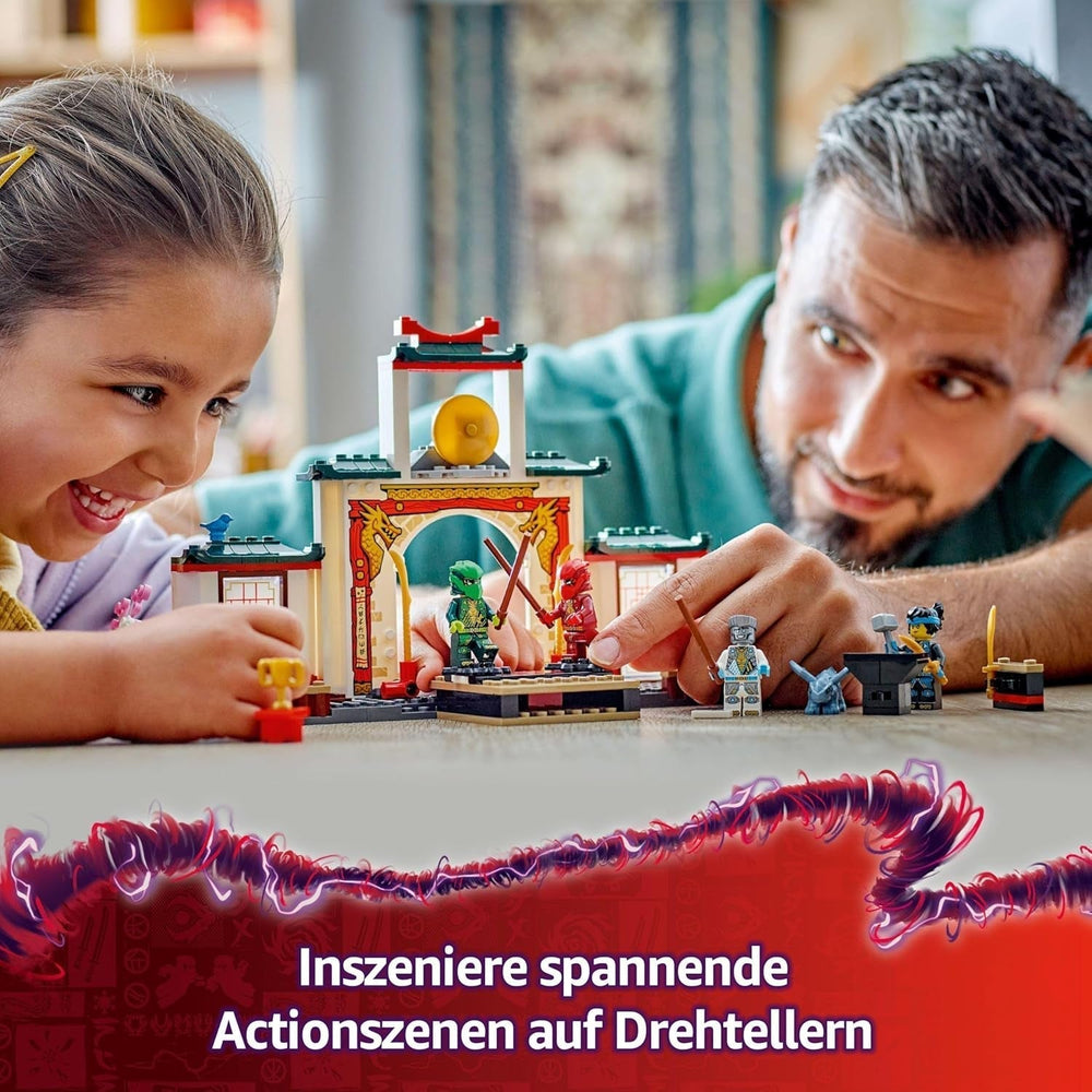 LEGO NINJAGO Spinjitzu Ninja Tempel – Spielset mit 4 Minifiguren und 1 Drachenfigur – Bauset – Weihnachts- oder Geburtstagsgeschenk für Jungen und Mädchen ab 4 Jahren 71831 Bausets Besuchen Sie den LEGO-Store