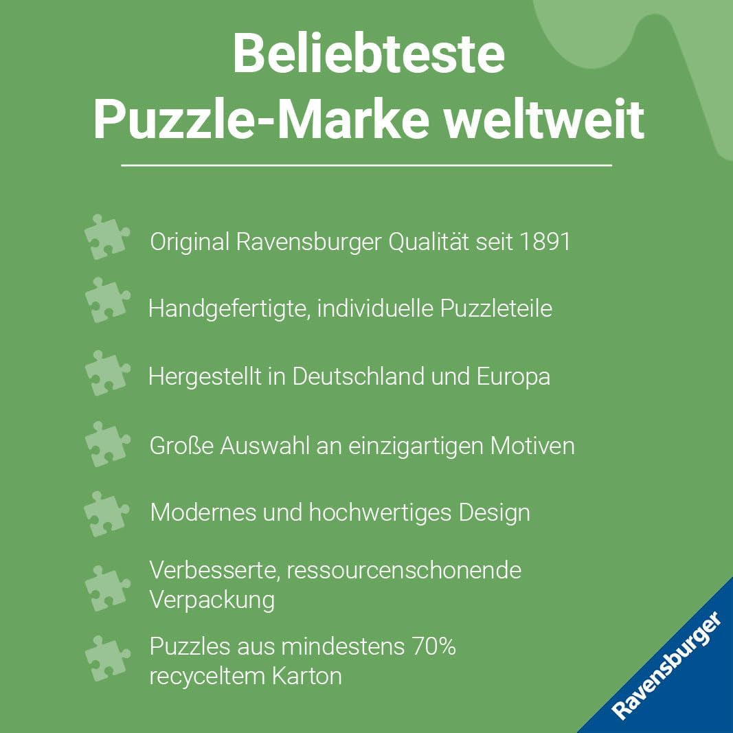 Ravensburger Puzzle 12001424 - Bună dimineața Berlin - Colecție de 1000 de piese Puzzle Germania Pentru adulți cu vârsta de peste 14 ani Puzzle Naty Shop