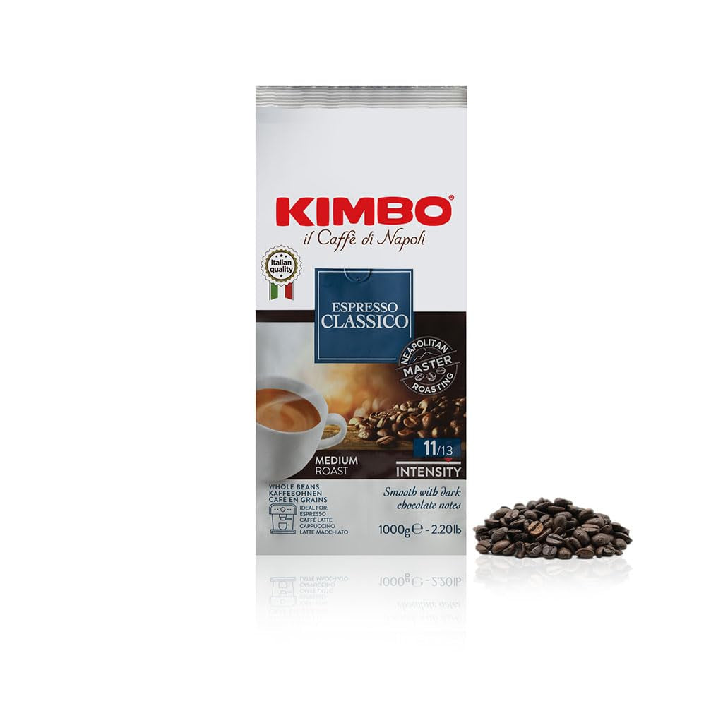 Espresso Classico boabe de cafea integrale, prăjire medie, sac de 1 kg Cafea Naty Shop