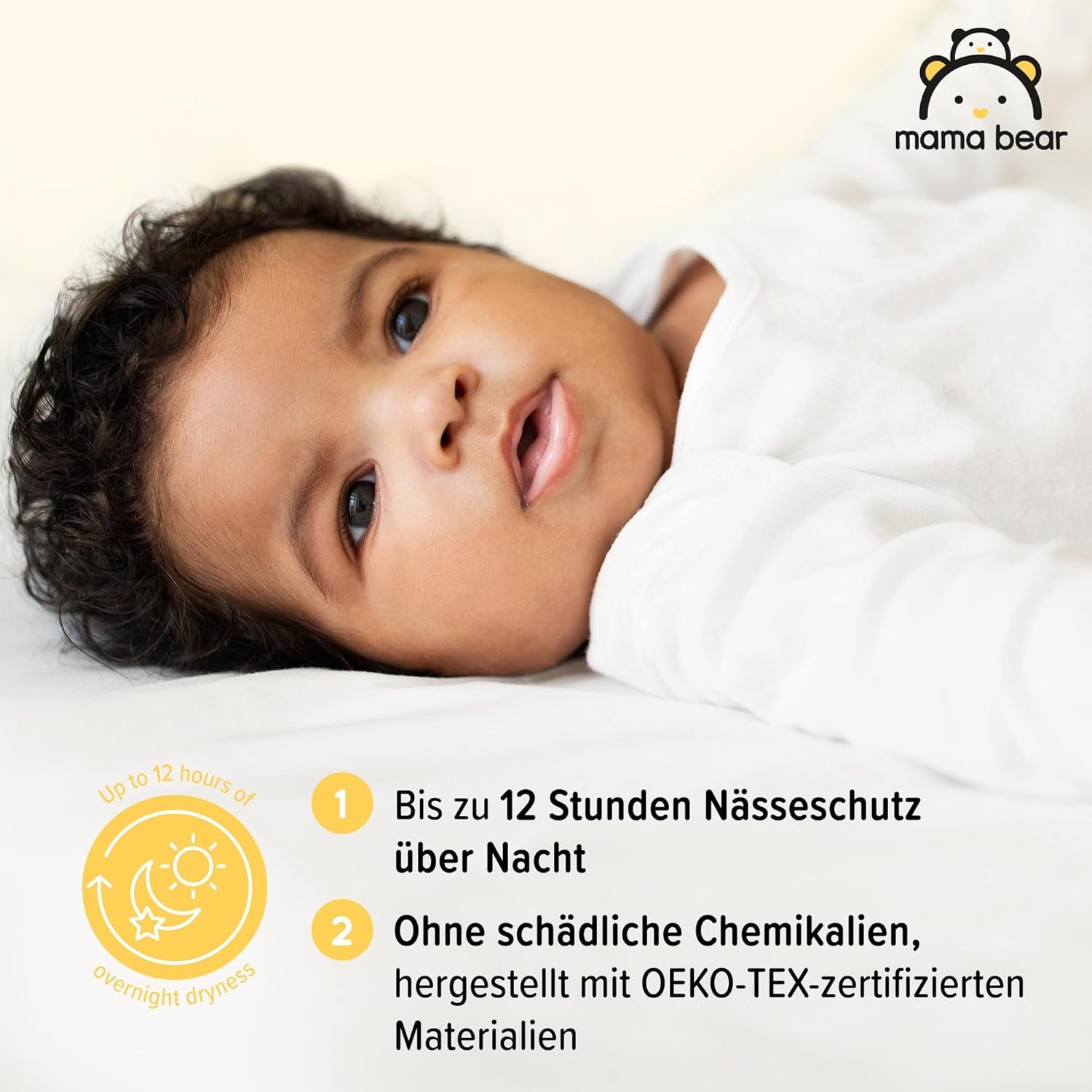 Amazon-Marke: Mama Bear Disney Größe 6 (15+ kg) – Monatspackung, Weiß, 120 Stück (2 Packungen mit 60 Stück)