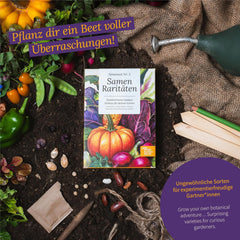 Magic Garden Seeds – Seltenes Samenset – 9 außergewöhnliche Sorten Gemüse, Kräuter und Blumen – handverlesen, farbenfroh und ungewöhnlich – originelles Geschenk für Gartenliebhaber