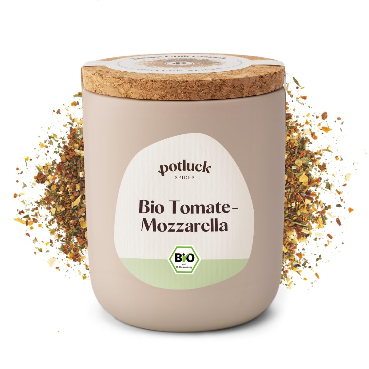 Potluck | Bio Sizilianisches Zitronensalz | Gewürzsalz für Fisch, Meeresfrüchte, Gemüse, Salat und Dressings | 140g im Keramiktopf