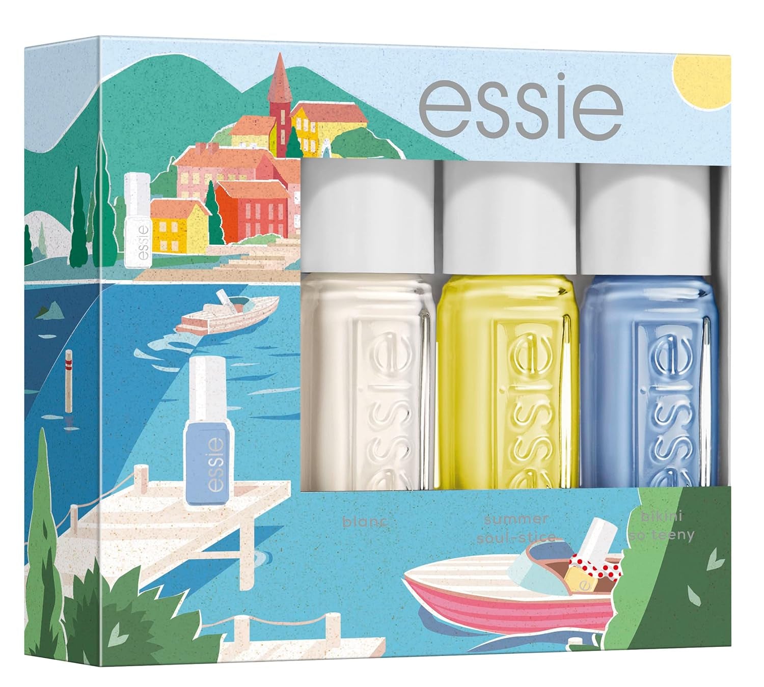 Essie Nailart French-Maniküre-Set (Nr. 01 blanc, Nr. 13 mademoiselle), exklusiver Nagellack: hochwertig, langlebig und farbintensiver