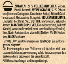 LION Wildcrush Müsli, Schokolade und Karamell Frühstücksflocken, Packung mit 8 x 360 Gramm Naty Shop