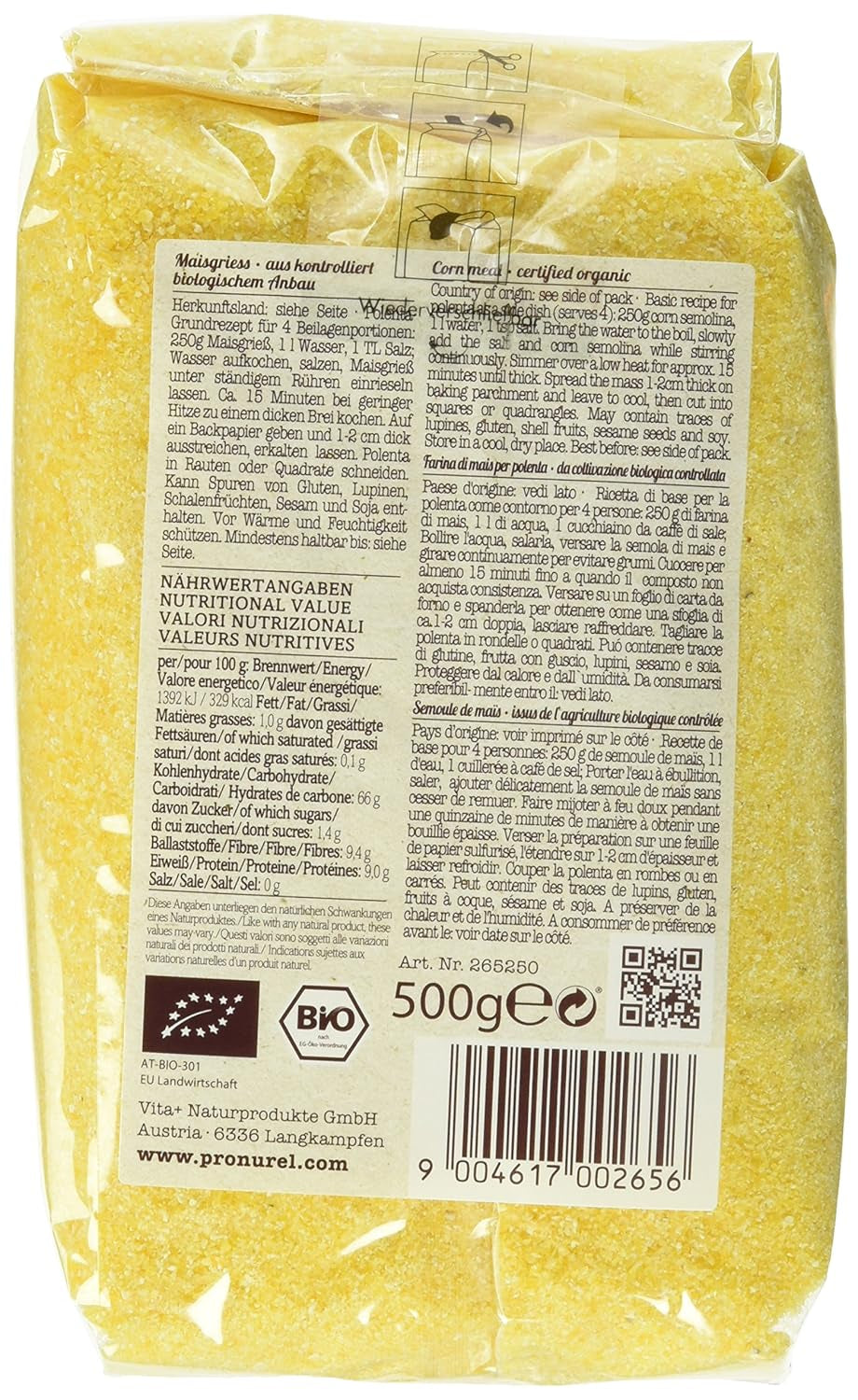 Verival Bio Buttermilch, 6er Pack (6 Beutel x 500g) - Bio