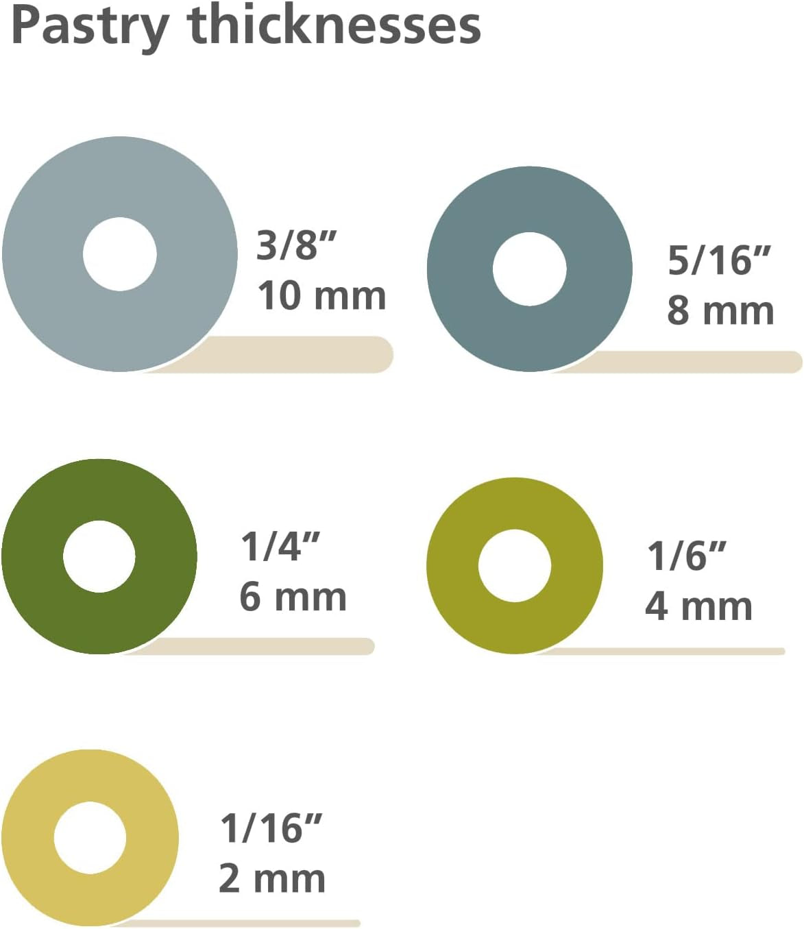 Joseph Joseph Duo Nudelholz mit einstellbarer Teigdicke, Back- und Teigroller, Buchenholz, Mehrfarbig, Opal