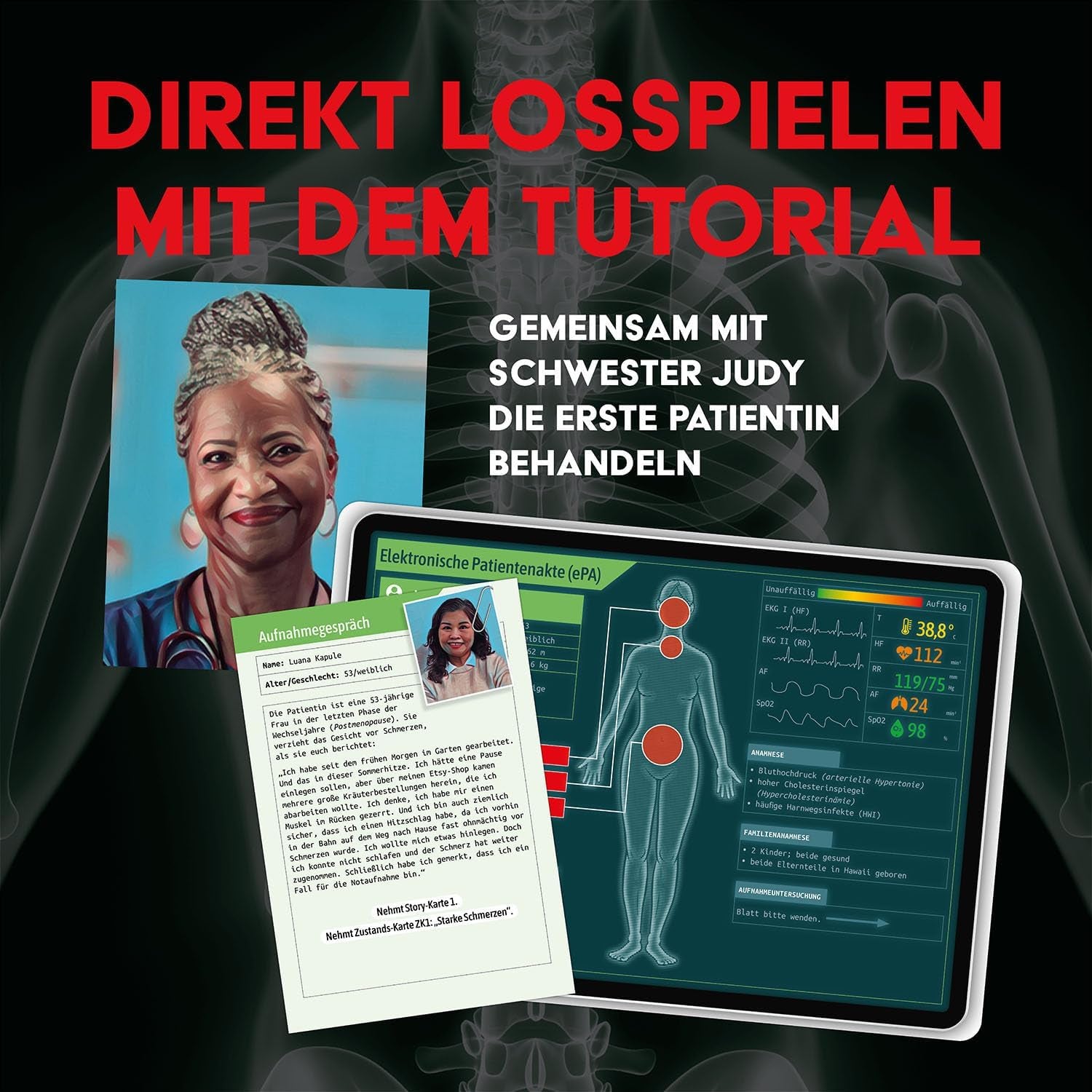 KOSMOS 684426 Medical Mysteries – Medizinisches Koop-Rollenspiel „Medical Crime Files“ in Miami für Kinder ab 16 Jahren