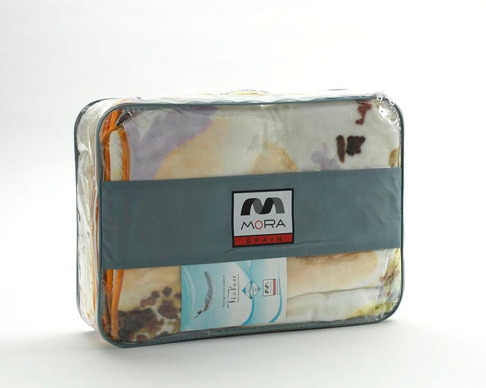 Bedruckte Decke, großes Volumen, 100 % Polyester, 450 g/m², weich, für Herbst/Winter, Design Harmony N10, 170 x 240 cm, für 90/105 cm große Betten, graue Bettdecken und Steppdecken Naty Shop