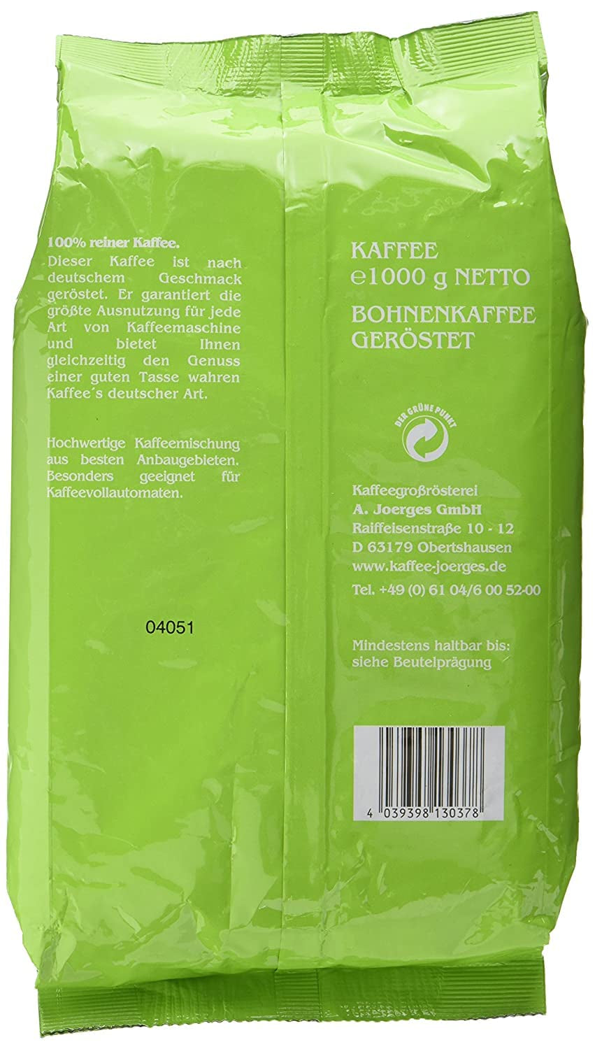 Amestec de cafea Joerges, 1 kg (Ambalajul poate varia) (Pachet de 2)