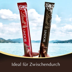Lindt Chocolate Sticks Zartbitterschokolade LINDOR | 24 Schokoriegel x 37g | Mit einer zartschmelzenden Zartbitterschokoladenfüllung mit 60 % Kakao | Geschenk aus Schokolade | Geschenk aus Schokolade | Großpackung