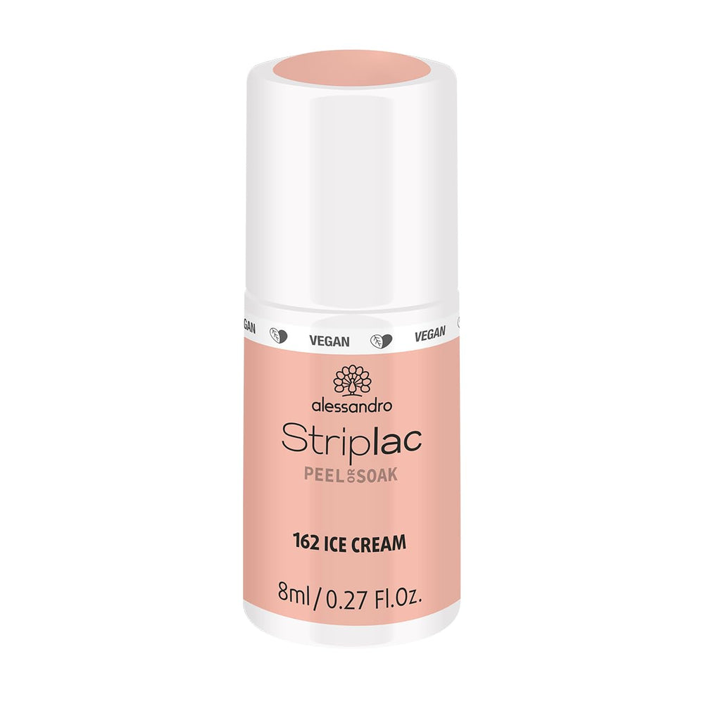 UV-Nagellack alessandro Striplac Coral Sunshine – Zart und langanhaltend – Einfache Entfernung dank der Entfernungstechnologie – Vegan und tierversuchsfrei – 8 ml