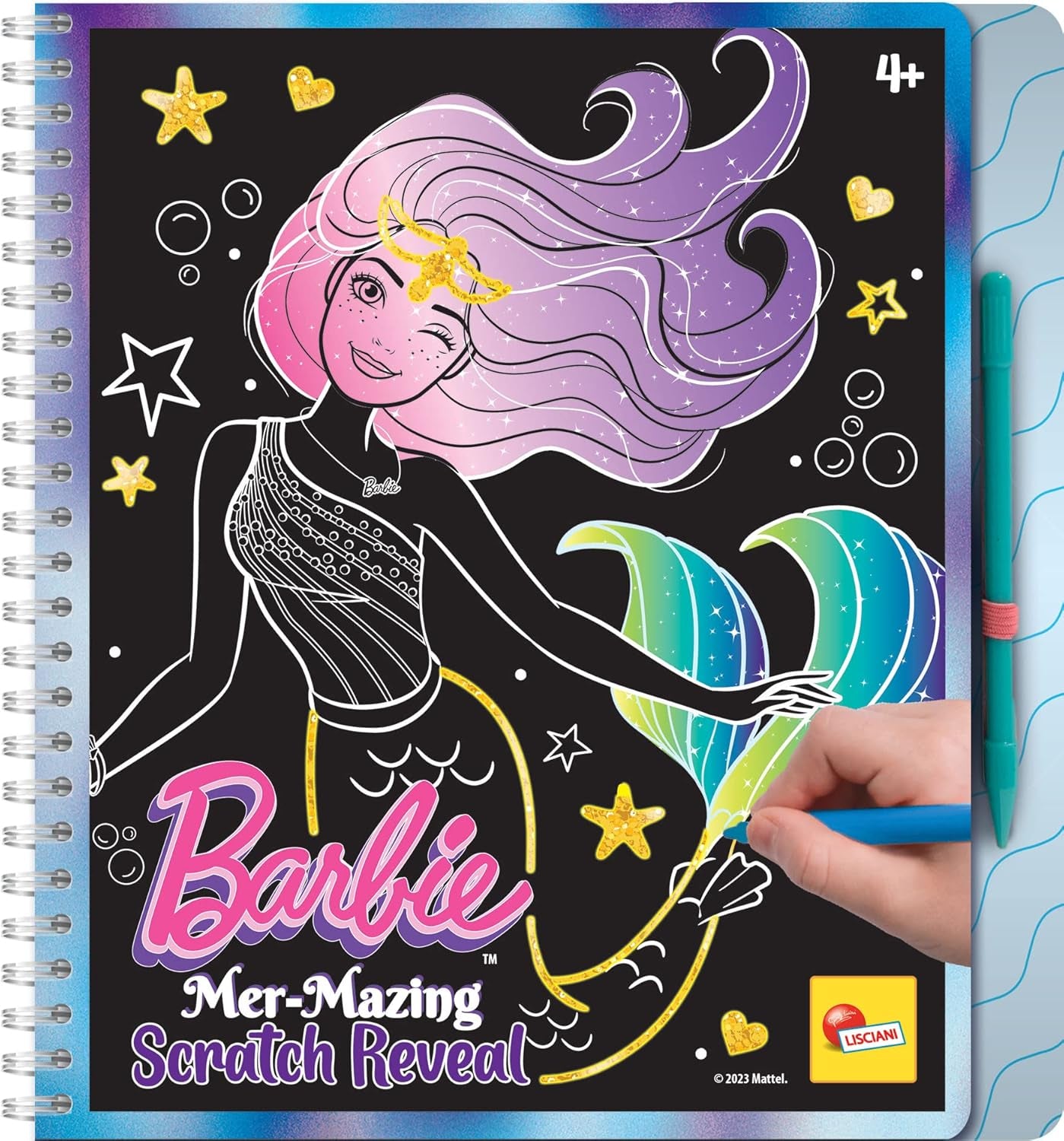 Lisciani – BARBIE – Skizzenbuch Set Wir Glänzen – Modestudio – Models zum Anziehen – Kreatives Spiel – Supermodische Kleidung – Farbmarker – Für Mädchen ab 4 Jahren