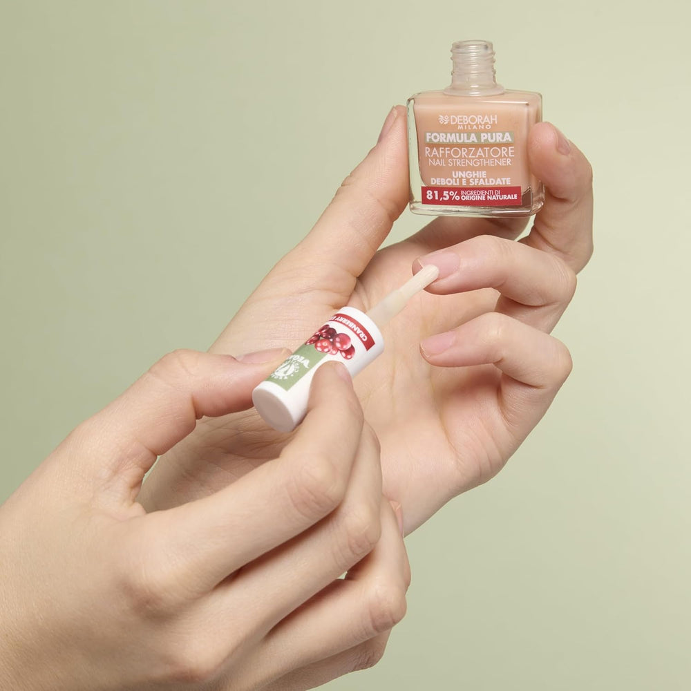 Milano Formula Pure Treatment All in One Nagellack, vegan, für Unter- und Überlack, mit Zitronenextrakt, revitalisiert und reduziert Vergilbung, 8,5 ml