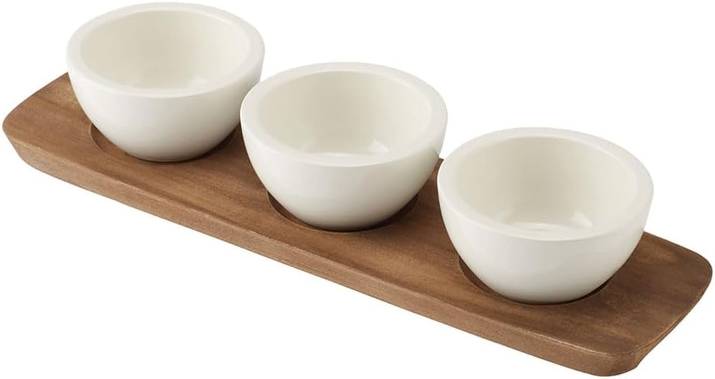 Villeroy & Boch – Artesano Geschirr-Set 6 Teilig Für 2 Personen Weiß, Spülmaschinenfest, Mikrowellensicher, Geschirrset, Tellerset, Speiseteller, Frühstücksteller, Suppenteller, Premium Porzellan Seturi vesela masa Naty Shop Dip-Schälchen Set 4-Tlg.