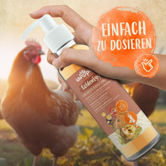 Ida Plus - GoldenEgg 200 ml - reduzierte Brucheier & Federfressen - unterstütztes Federwachstum & Federkleid - Wichtige Mineralien & Vitamine für Hühner - Beste Eierqualität bei Ihrer Hühnerhaltung