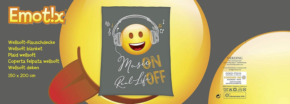 Herding Emot!X Wellsoft flauschige Decke, 150 x 200 cm, Polyester Betten und Decken Besuchen Sie den Herding-Store