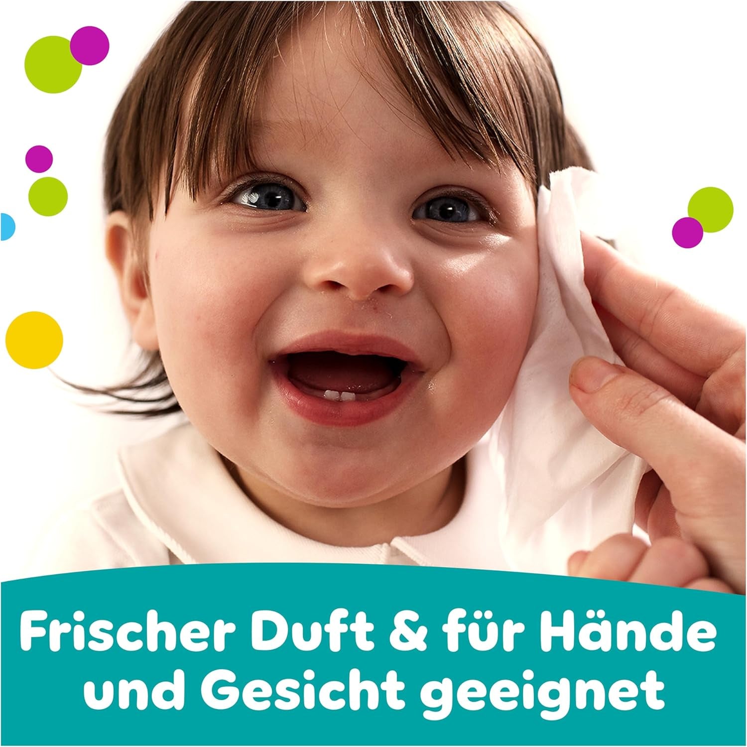 Pampers Fresh Clean Feuchttücher, 12 Packungen mit je 52 Tüchern, insgesamt 624 Tücher, leichter Duft, auch für Hände und Gesicht geeignet