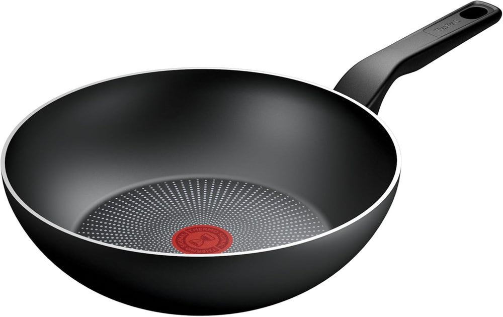 Tefal Recycled on, Pfanne aus 100 % recyceltem Aluminium, Antihaftbeschichtung, Induktion. Töpfe und Pfannen Naty Shop Wok-Pfanne 28 cm