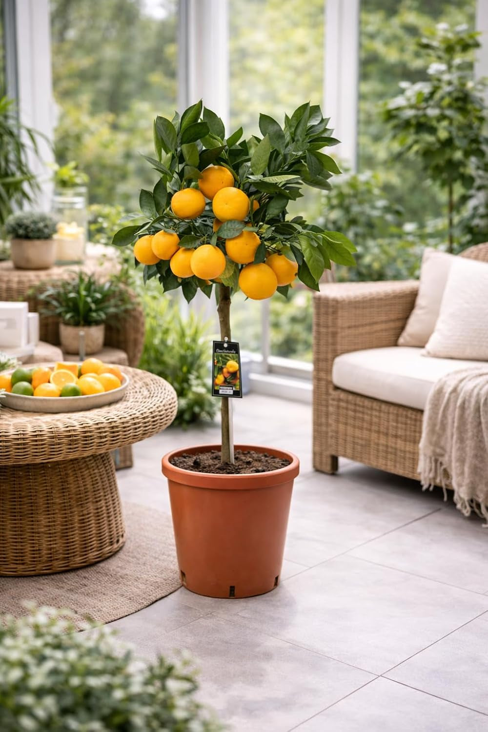 Satsuma-Mandarine Baum 70-100 Cm – Citrus Unshiu – Winterharte Zitruspflanze Mit Süßen, Kernlosen Früchten – Perfekt Für Garten, Balkon & Wintergarten