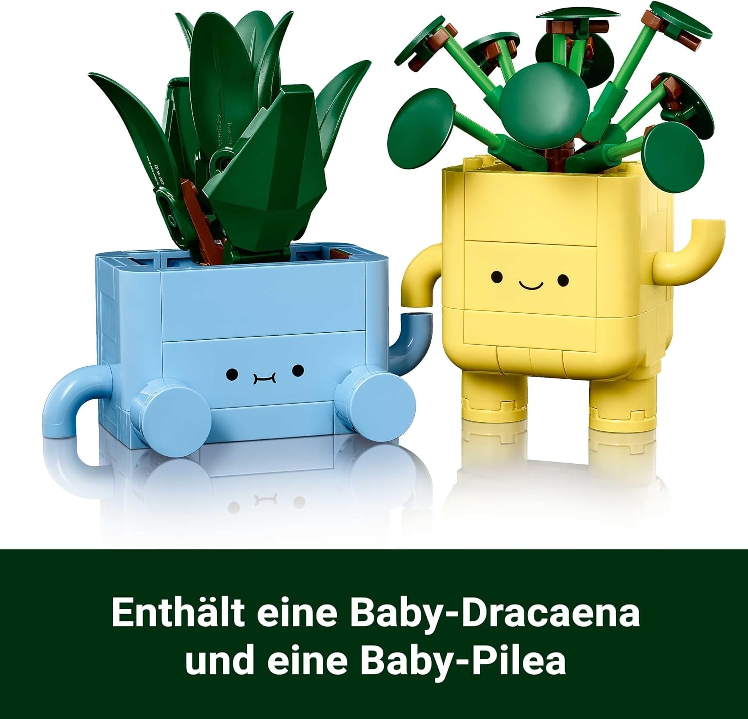 LEGO Botanicals Happy Plants – DIY-Set für Kinder mit 2 künstlichen Blumen und 2 bunten Blumentöpfen mit Cartoon-Gesichtern – Geschenkidee für Mädchen ab 9 Jahren – 10349 Besuche Bausets den LEGO-Store