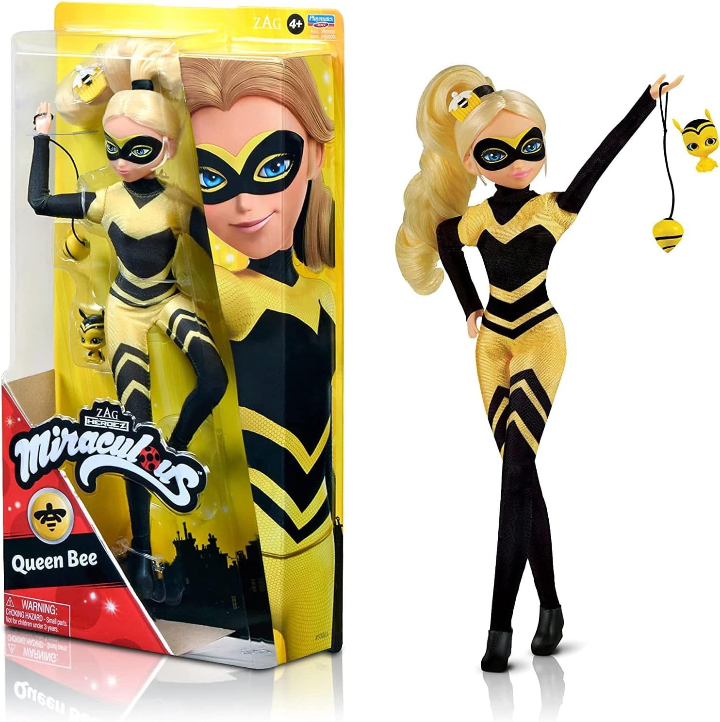 BANDAI - Figur - Miraculous Ladybug - Ankleidepuppe - 26 cm - Ladybug mit ihrem Yoyo im Telefonmodus - Neues Kostüm mit Vinyl-Effekt - P50028
