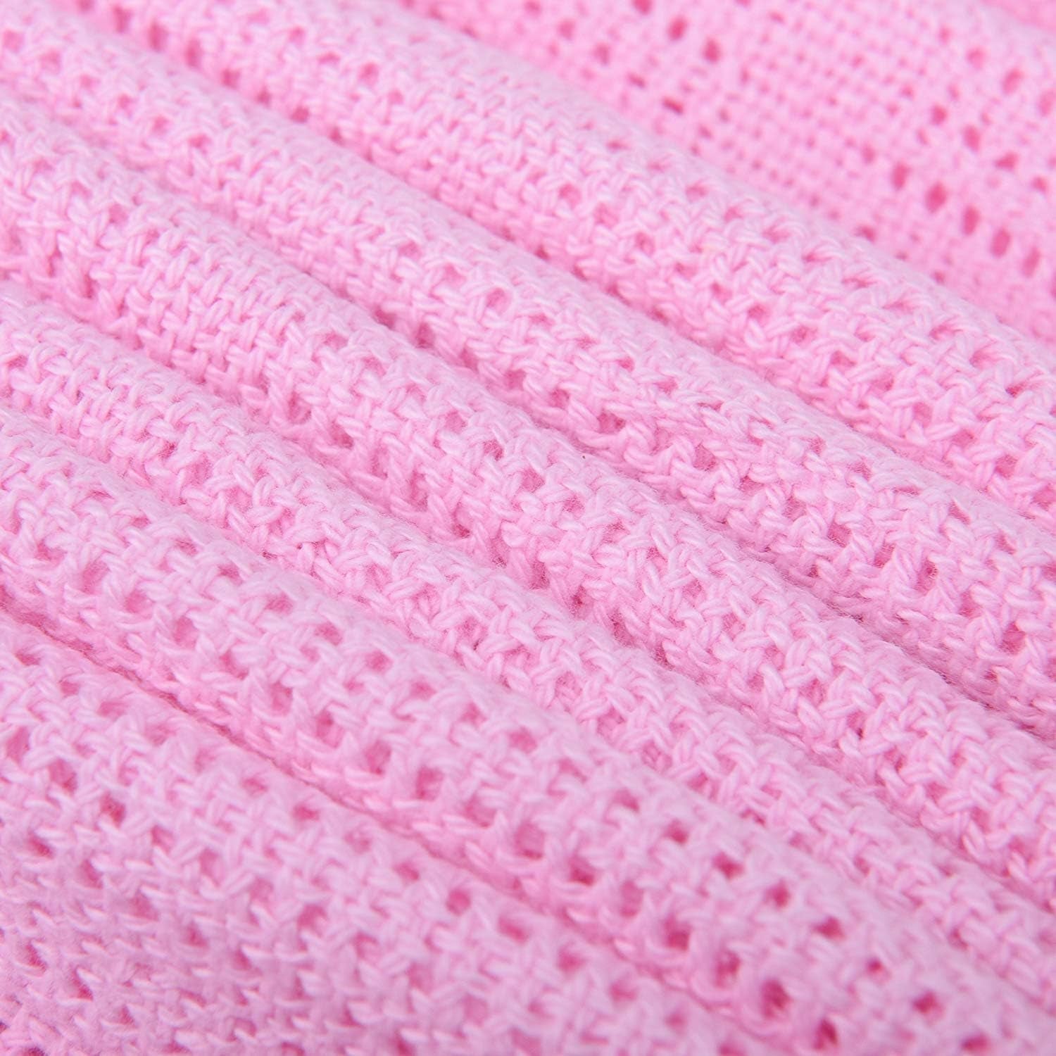 Family Bedding Rosa Zellstoffdecke für Doppelbett, Baumwolle, große Tagesdecke, wendbar, leicht, thermisch, weich, traditionelle Zellstoffdecke, 230 x 230 cm. Steppdecken und Steppdecken Naty Shop