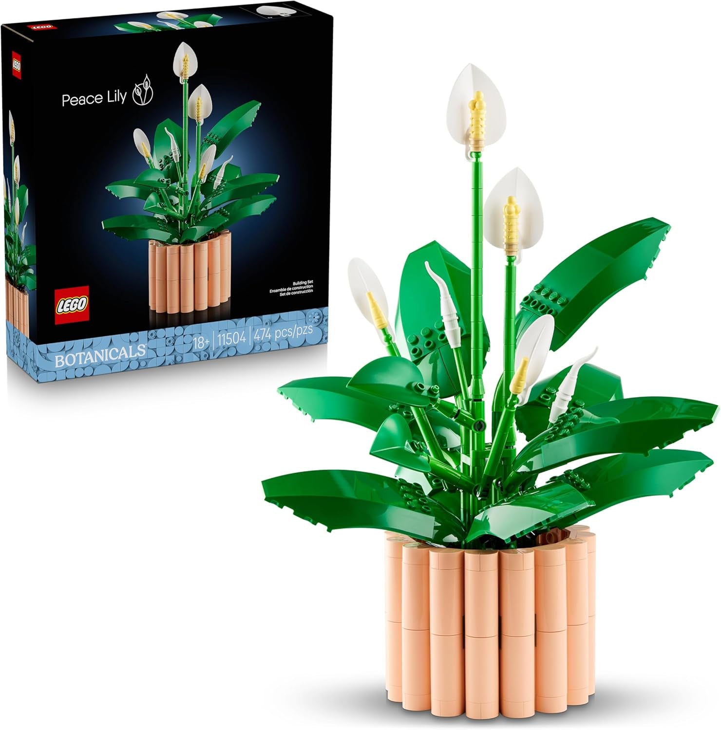 LEGO Botanicals Orchidee – Künstliches Pflanzenset mit weißen und rosa Blumen – Modellbausatz für Erwachsene – Home und Zimmer-Deko – Botanik Kollektion – Geschenke für Frauen und Männer 10311