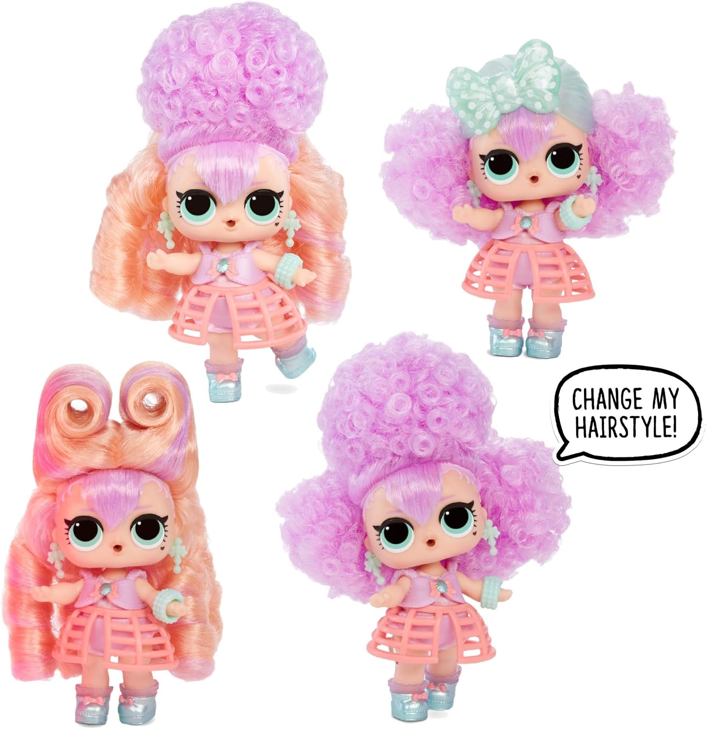 Păpuși de colecție LOL Surprise pentru fete - Cu 15 surprize și coafuri diferite - #Hairvibes Dolls